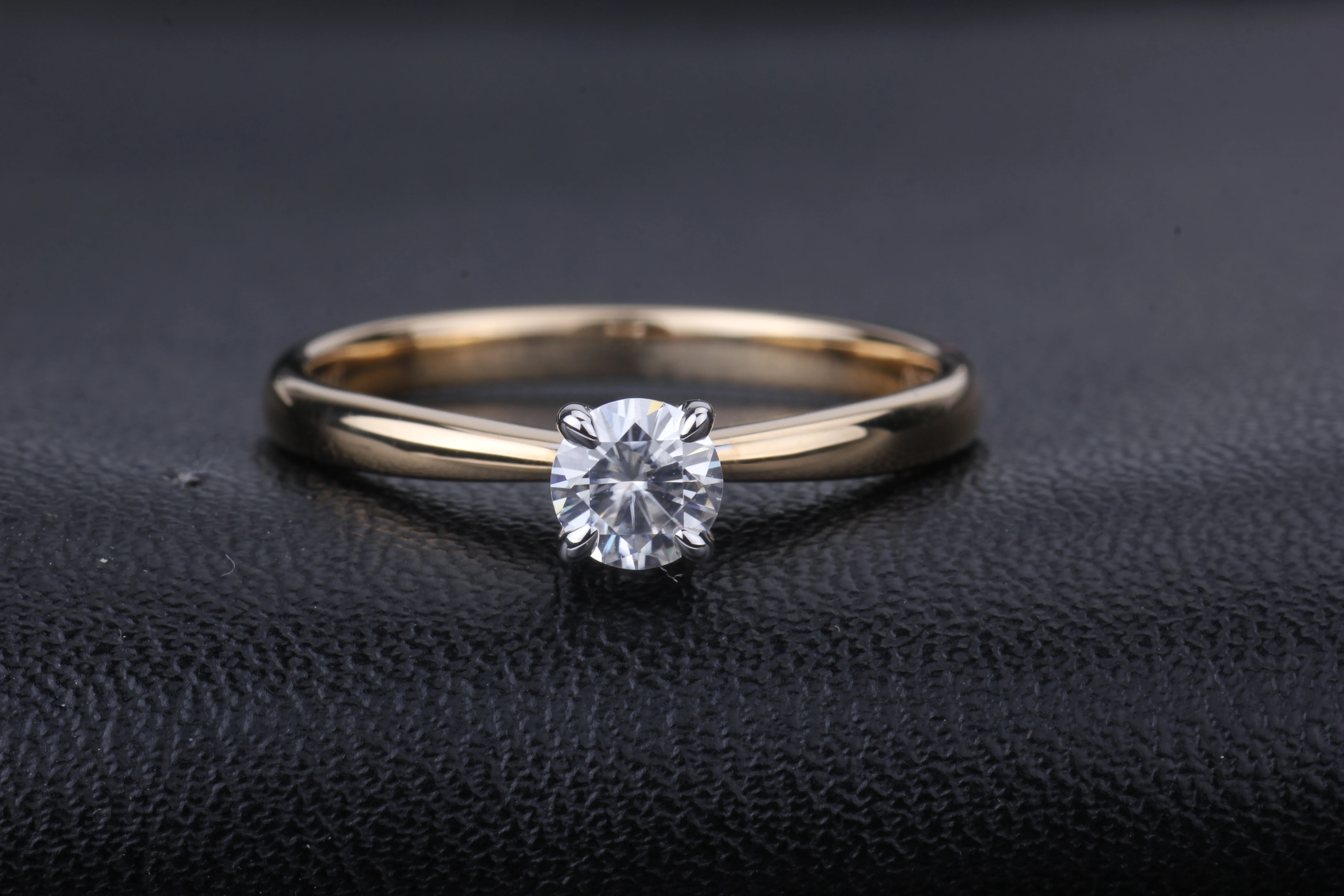 Starsgem высококачественное обручальное кольцо 14K Сертифицированный Муассанит 4 5 мм