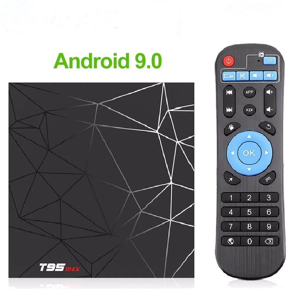 ТВ приставка Skywoods Android 9 0 4 ГБ 32 64 Гб T95 Max Allwinner H6 Quad Core 6K HDR 2 GHz Wifi Google Player T95MAX