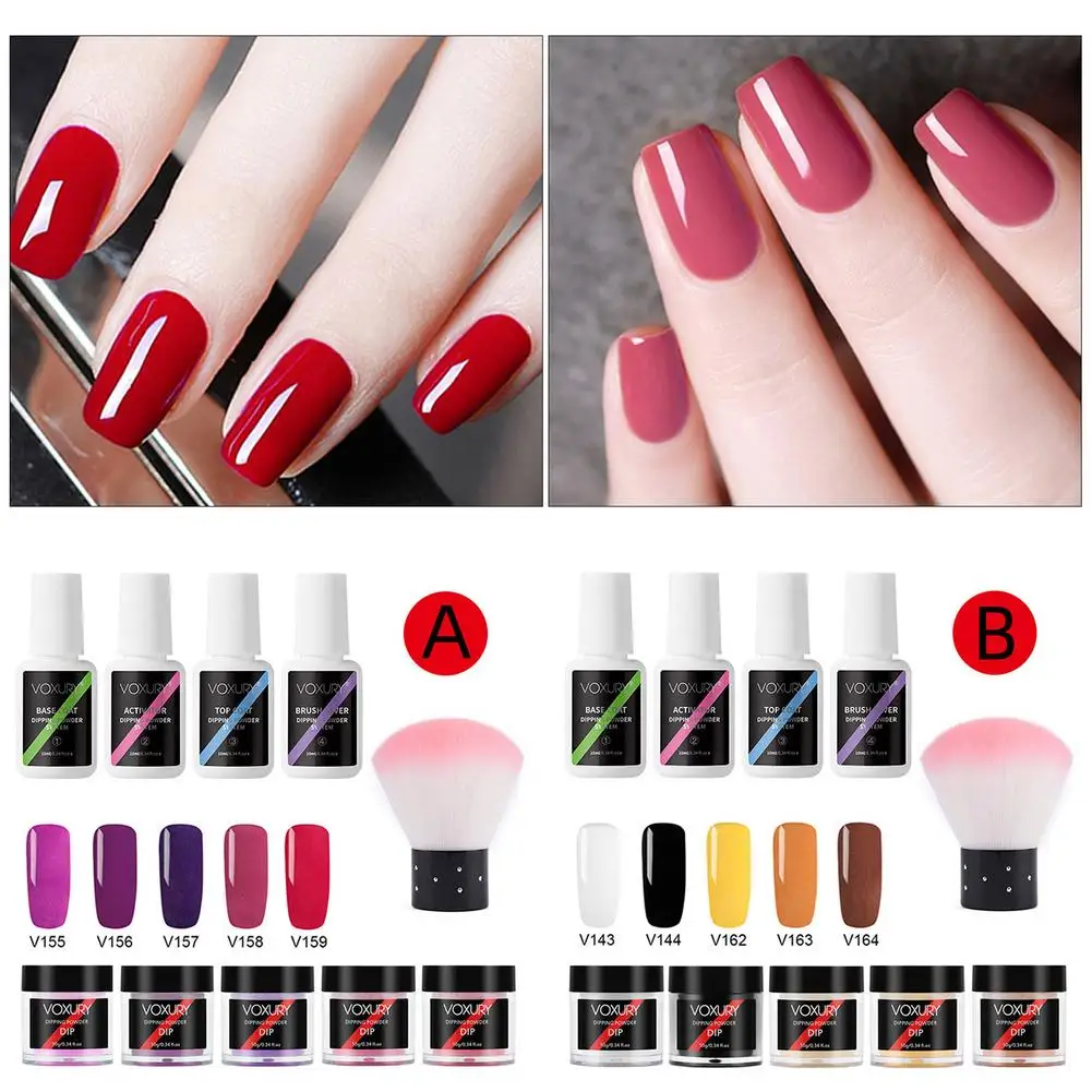 

Nail Powder Set Dipping Powder Nail Powder Suit Without Baking Lamp Nail Powder Jewelry With Glitter Powder Nail Art Decoration