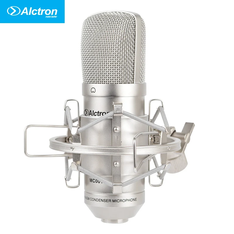 Конденсаторный микрофон Alctron MC001 pro Студийный для записи с широкой диафрагмой и