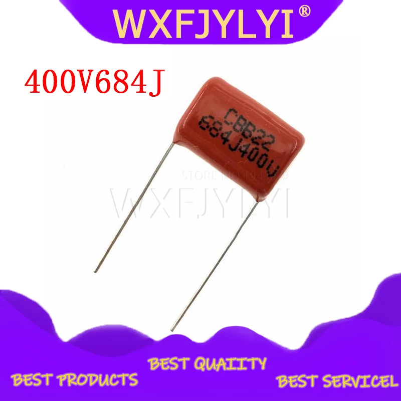 10 шт. 400V684J шаг 15 мм 0 68 мкФ 680nf 684 400V CBB полипропиленовый пленочный конденсатор -