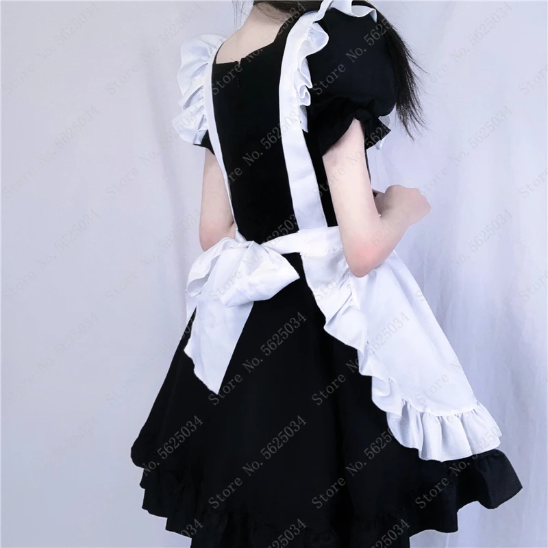 

Anime Kawaii Cat Lolita Dress Sexy French Maid Apron Cosplay Costume Girls Women Party Role Play Dress Up Cafe Waitress Outfit