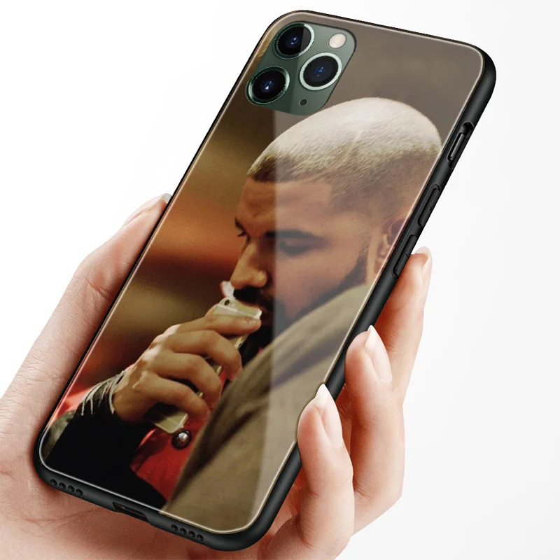 Чехол для телефона DRAKE RAPPER hiphop Coque, мягкий силиконовый стеклянный чехол для Apple iPhone 6 6s 7 8 Plus X XR XS 11 Pro MAX