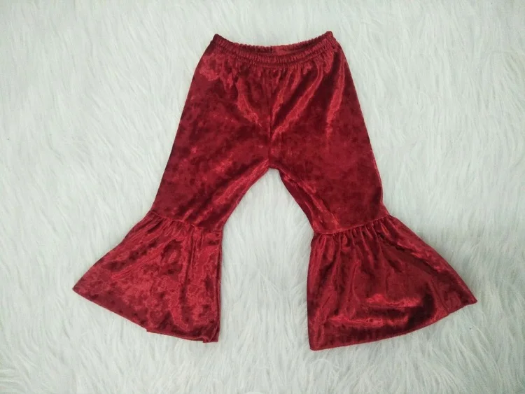 2020 высококачественные бархатные штаны с колокольчиками для девочек модная