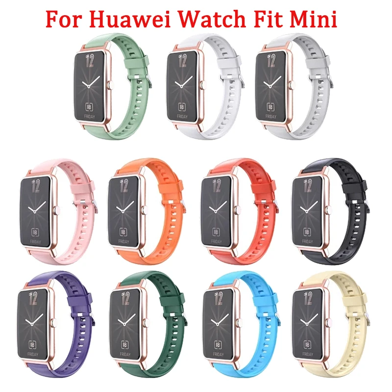 Ремешок силиконовый для Huawei Watch Fit mini сменный Браслет умных часов аксессуары Fit2 -