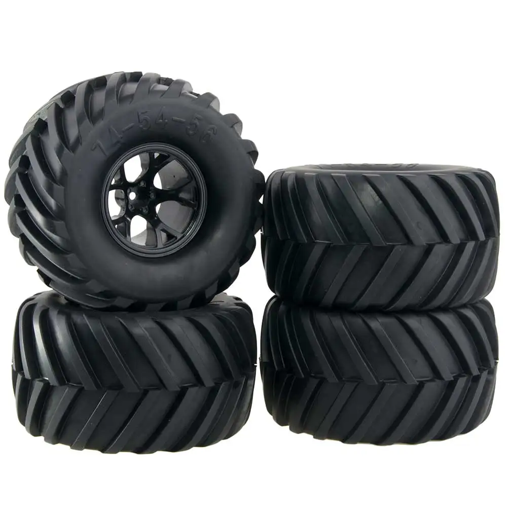

4PCS HPI 1:10 Truck Bigfoot Tire 2.2-Inch Widening Climbing Tire 130mm Wheel Tires Soft Rubber Tyre for RC Cars