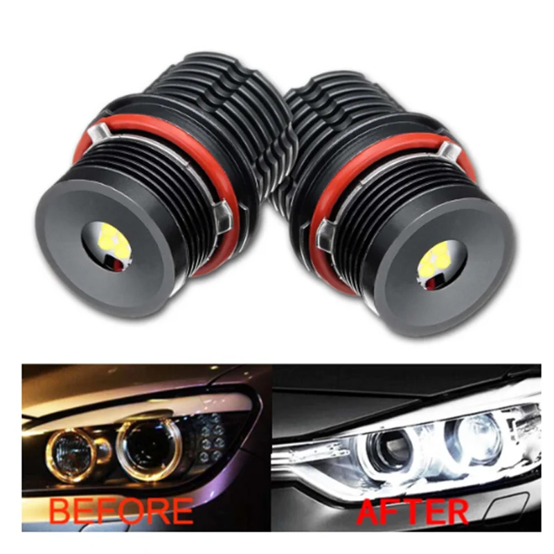 2 шт. 6400LM BMW E39 E53 E63 80 Вт ангельские глаза безотказные светодиодсветодиодный