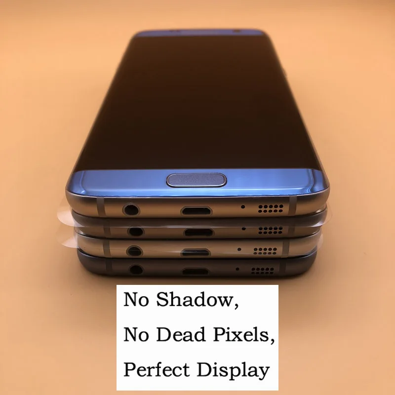 5,5 '' ЖК-дисплей без теней с рамкой для SAMSUNG Galaxy s7 Edge SM-G935 G935F G935FD lcd сенсорный экран