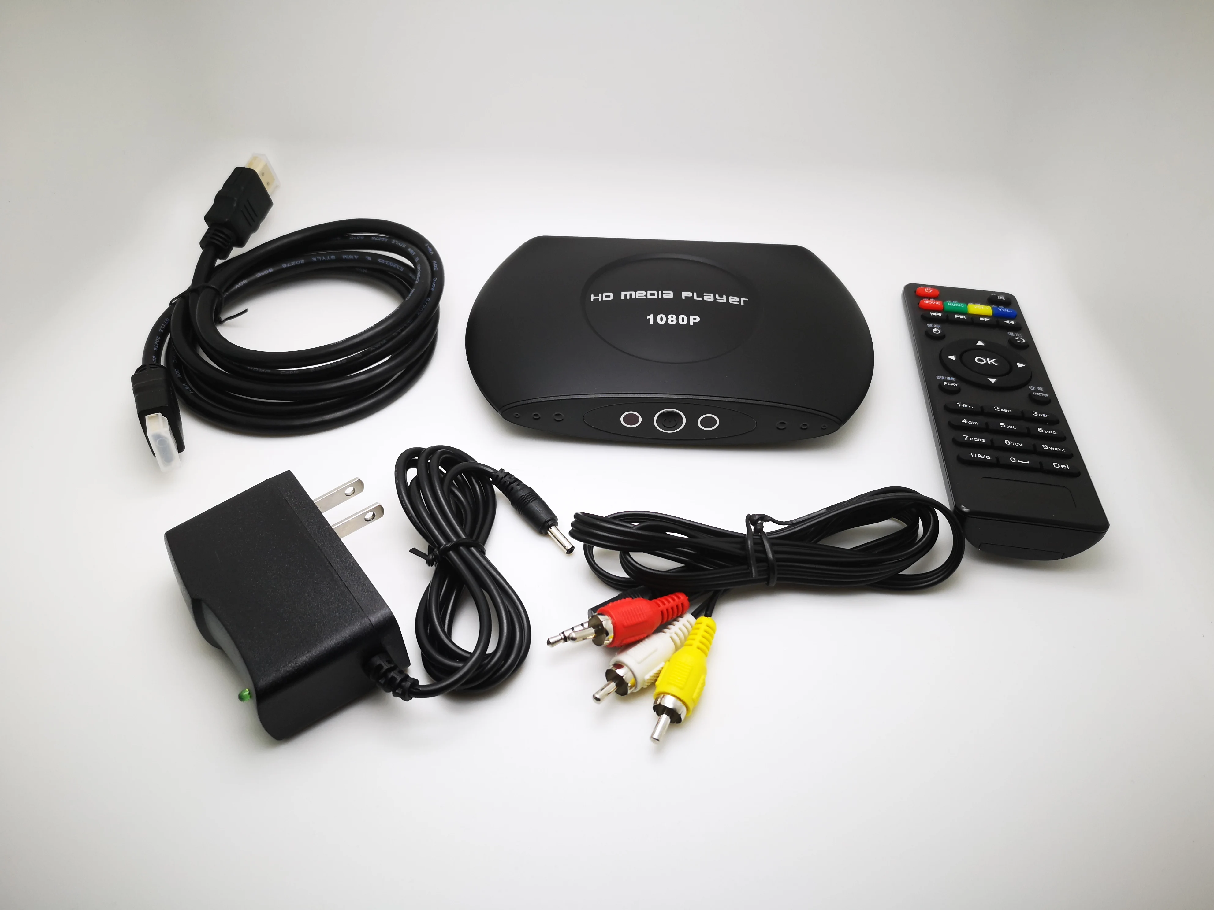New H.265 HDR 3D Full HD1080P HD Media player with HDMI AV USB MiniSD IR Remote Support Auto Play multimidia video player