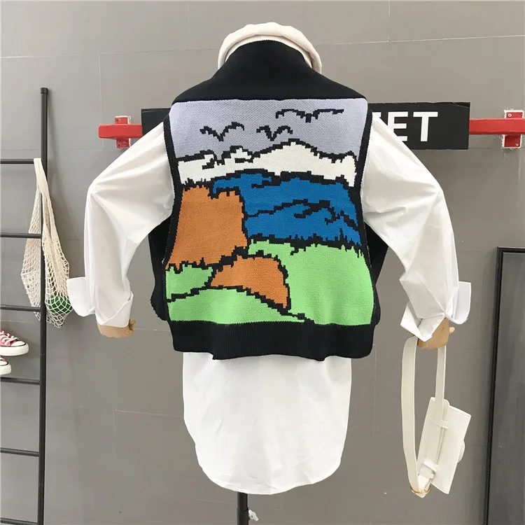 2019 корейский Вариант Ретро нестандартный свободный короткий кардиган пальто