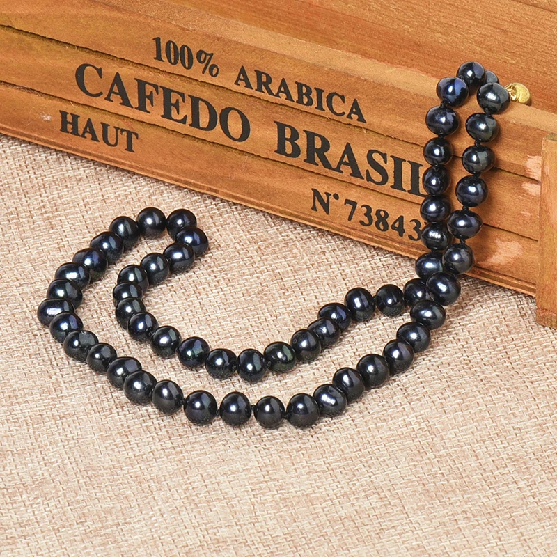 Пресноводный натуральный жемчуг 7-8 мм размер для изготовления Diy Шарм ожерелье 18