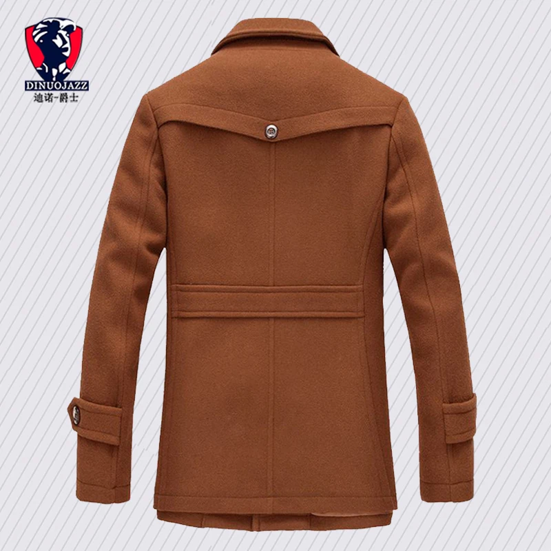 Winter trench coat for men fashion mens jackets version of woolen men's jacket double collarwarm woolen coat PP255100