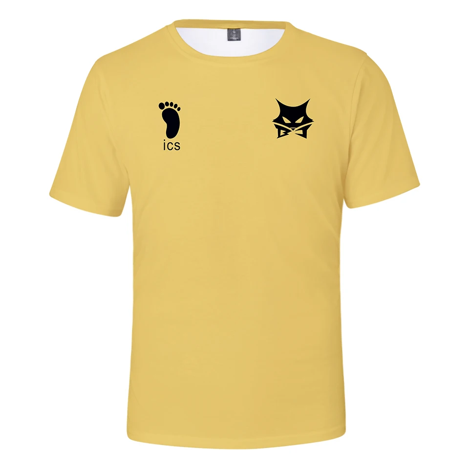 

Haikyuu MSBY Black Jackal New 3D Summer O-neck T-shirt Cartoon Short Sleeve Breathable Casual Anime Cartoon Women/Men/Kids
