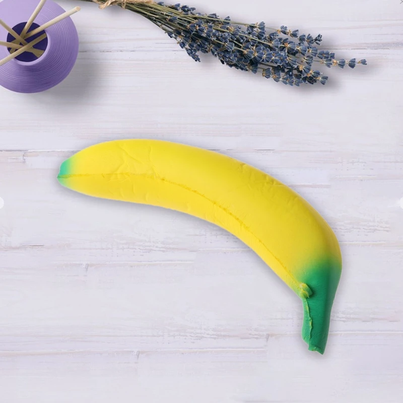 

18CM Simulation Banana Squishy Toy Slow Rising Squeeze Stress Decompression Doll N0HD