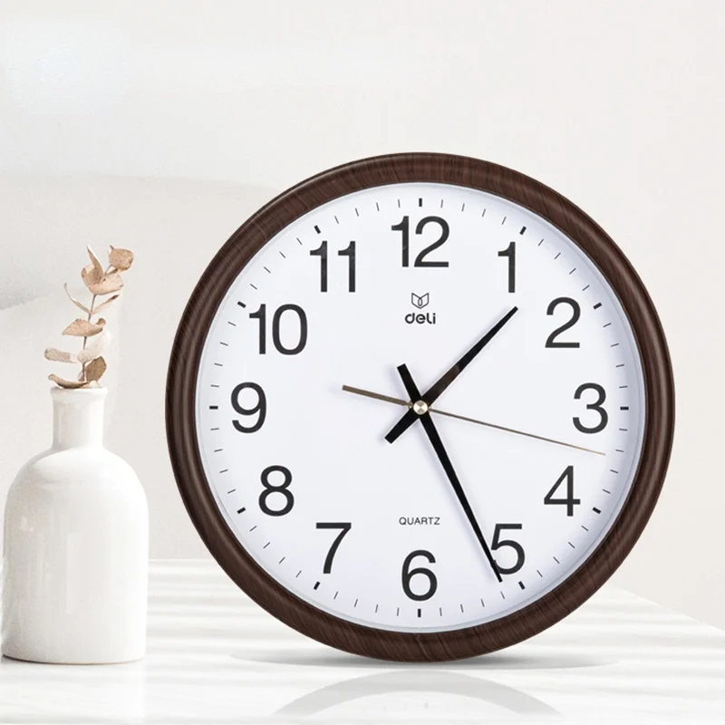 

Large Silent Wooden Wall Clock Modern Design Minimalist Round Wall Clock Living Room Reloj Pared Grande Wall Decor LL50WC