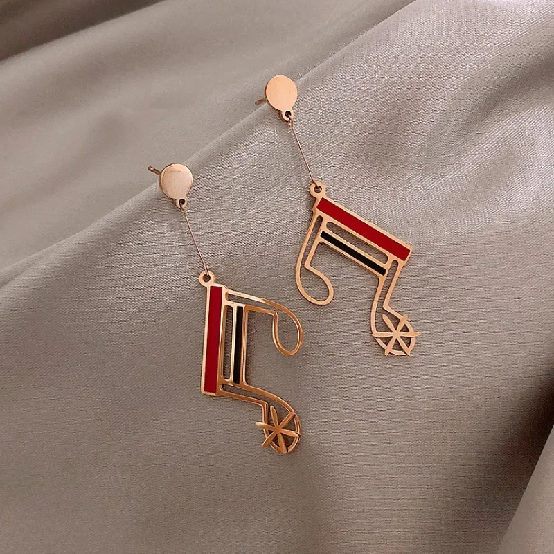 

Серьги с музыкальной символикой милые короткие носки для малышей серьги-гвоздики для женщин браслеты с подвесками музыкальная нота Oorbellen с...