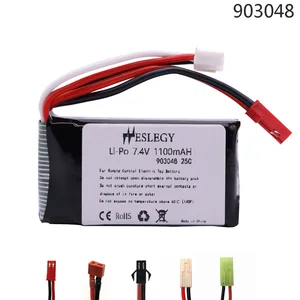 Аккумулятор Lipo для автомобиля Wltoys A949, A959, A969, A979, K929, 118, 7,4 В, 1100 мА  ч, 25C, A949, 27, запчасти для Wltoys Запчасти для радиоуправляемых автомобилей