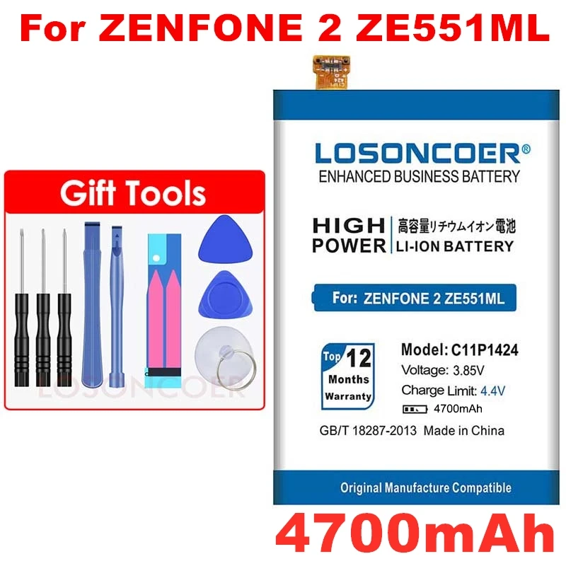 C11P1424 4700 мАч батарея для оригинального ASUS ZenFone 2 ZE550ML ZE551ML Z00ADA Z00ADB Z008DB батареи Бесплатные инструменты