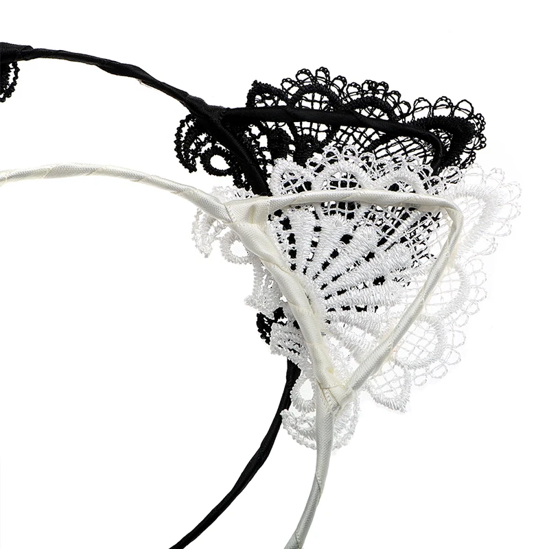 Секс игрушки Кружевная повязка на голову кошачьи ушки БДСМ бондаж Эротические