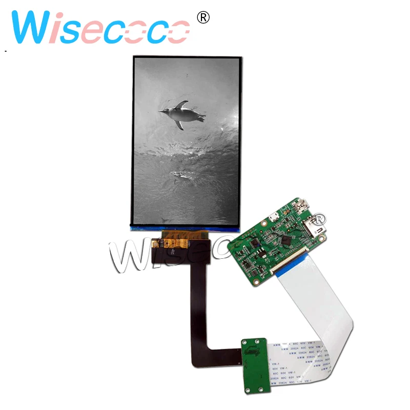 

6 inch 1620 * 2560 LCD 2k Display Mono Monochrome LCD Display MIPI 50PIN for 3d Printer LCD