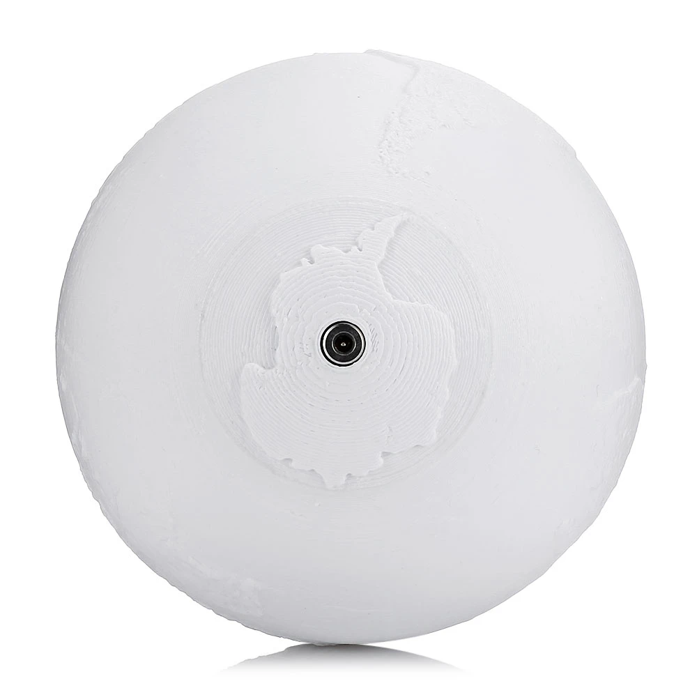 Перезаряжаемая лампа с 3D принтом земли RGB изменение цвета пульт дистанционного