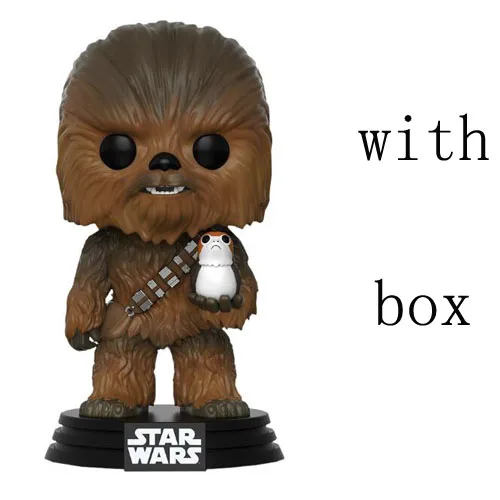 Chewbacca with box Звездные войны порг и первый заказ и боевой штурмовой танк Trooper 10 см Viny Модель Фигурки игрушки - Цвет: Chewbacca with box