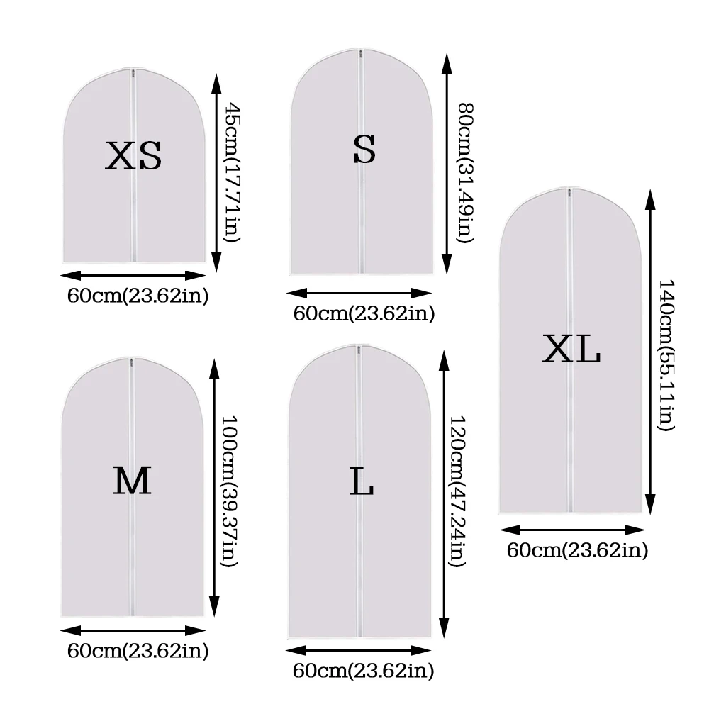 Пылезащитный чехол для одежды подвесной костюма пальто домашней сумки хранения