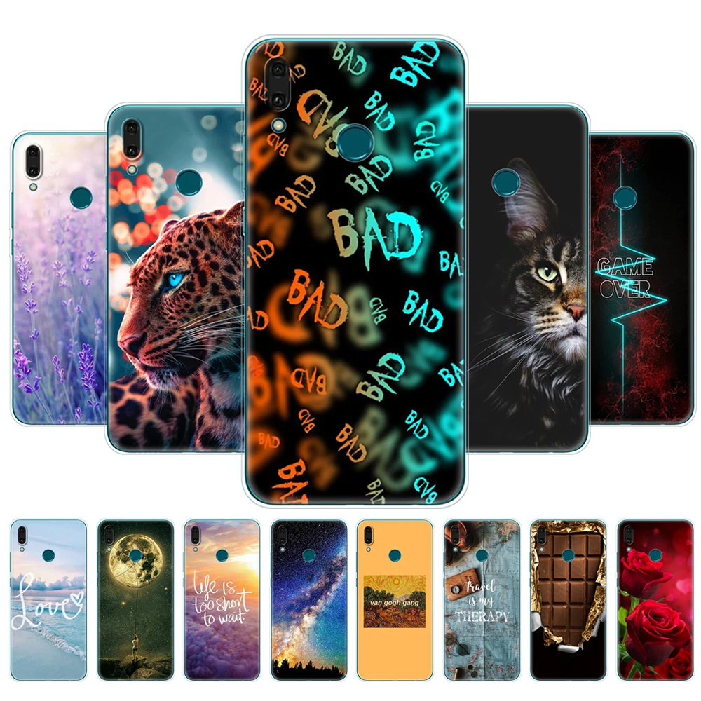

Huawei Y9 2019 Case Silicone TPU Cover Soft Phone Case For Huawei Y9 prime 2019 coque etui bumper 360 protective