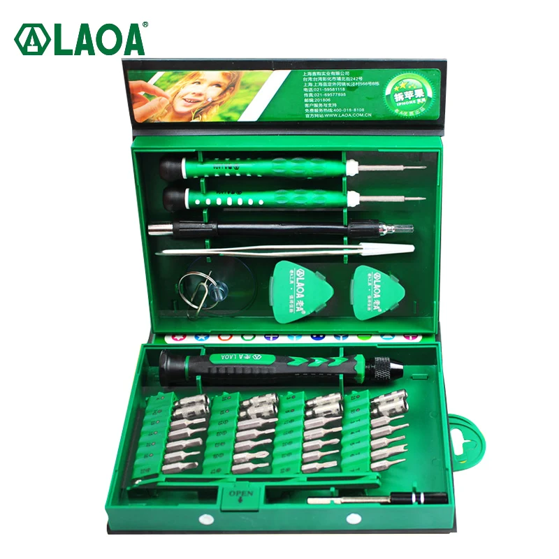 

LAOA 38 in 1 Screwdrivers Set Precision Screwdriver bit set Laptop Mobile phone Repair Tools Kit Precise Screw Driver Hand tools