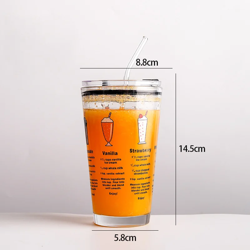 Креативная мультяшная кружка сетевая рекламная Подарочная красные стеклянные