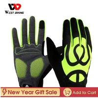 west biking cycling gloves full finger touch screen bicycle gloves windproof silica gel anti slip men women mtb road bike gloves