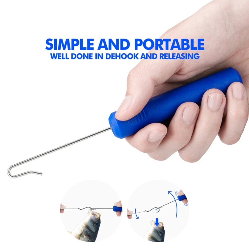 

RXBC 2pcs Fishing Dehooker Fish Hook Remover Extractor Saltwater Fish Release Tool