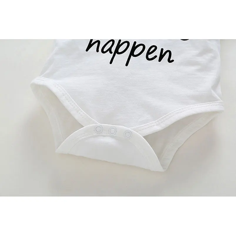 3 шт. детский хлопковый комбинезон с коротким рукавом и надписью | Мобильные