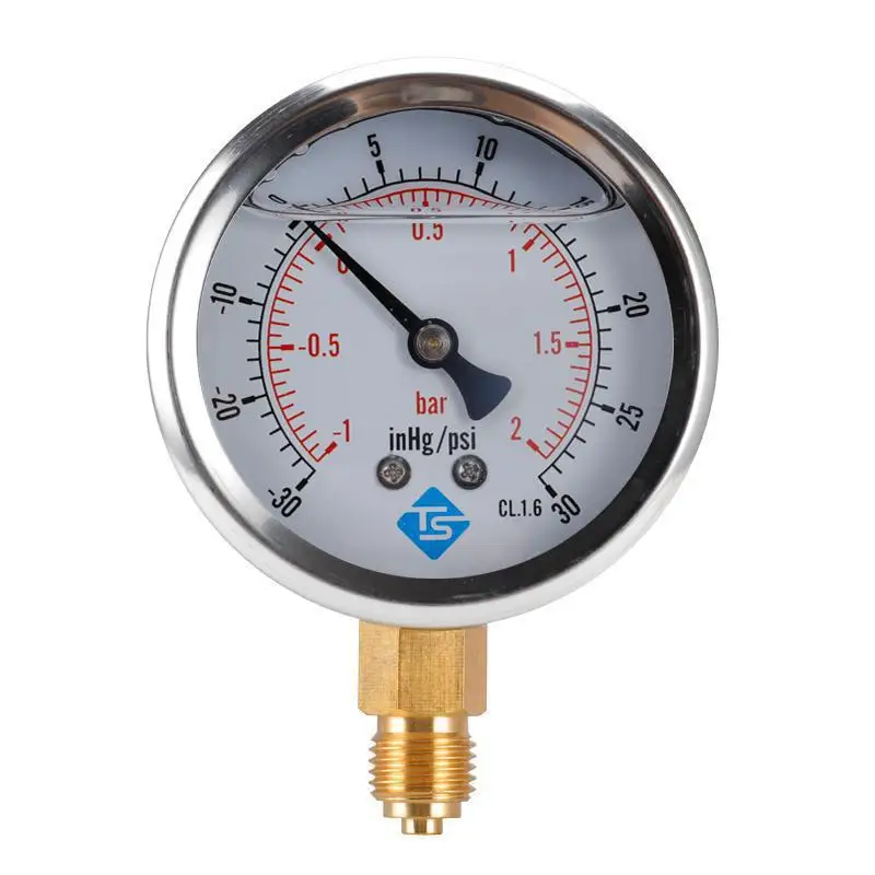 Вакуумный датчик давления 63 мм 1 2bar 30 30inhg/psi 1/4 BSP|Манометры| |