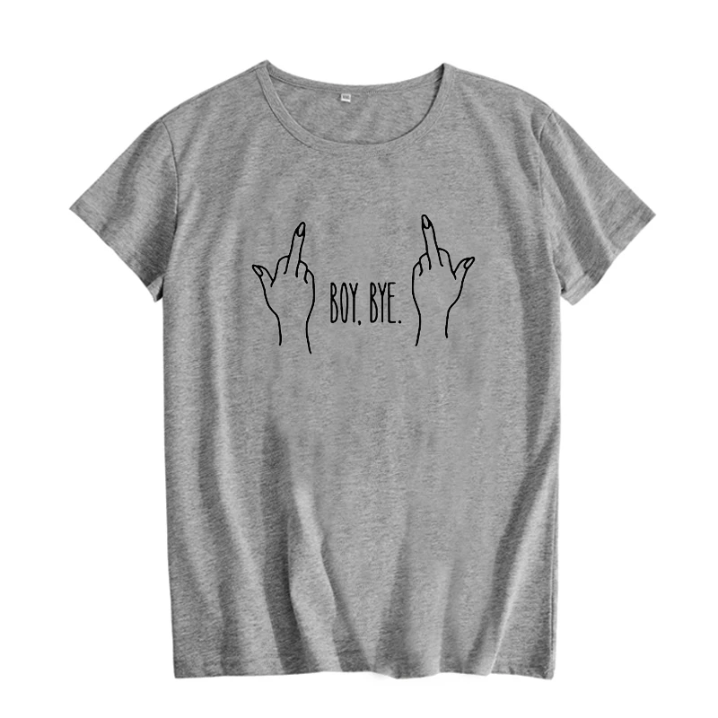 Мальчик пока. Tumblr футболка забавная женская в стиле панк рок хипстерская одежда