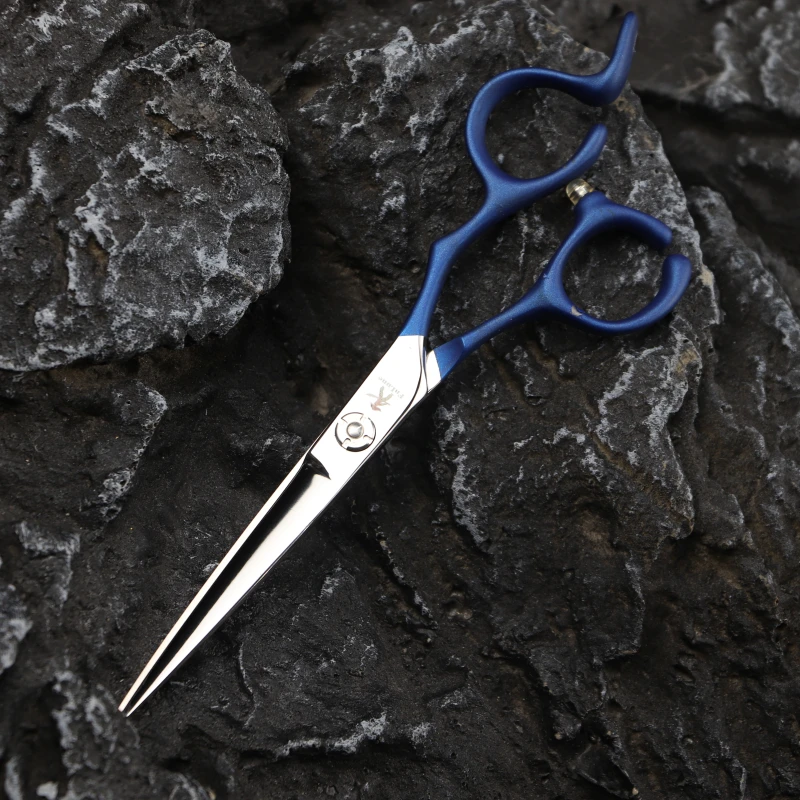 Fnmoon 6 0 текстурные синие Профессиональные ножницы для парикмахерской стрижка