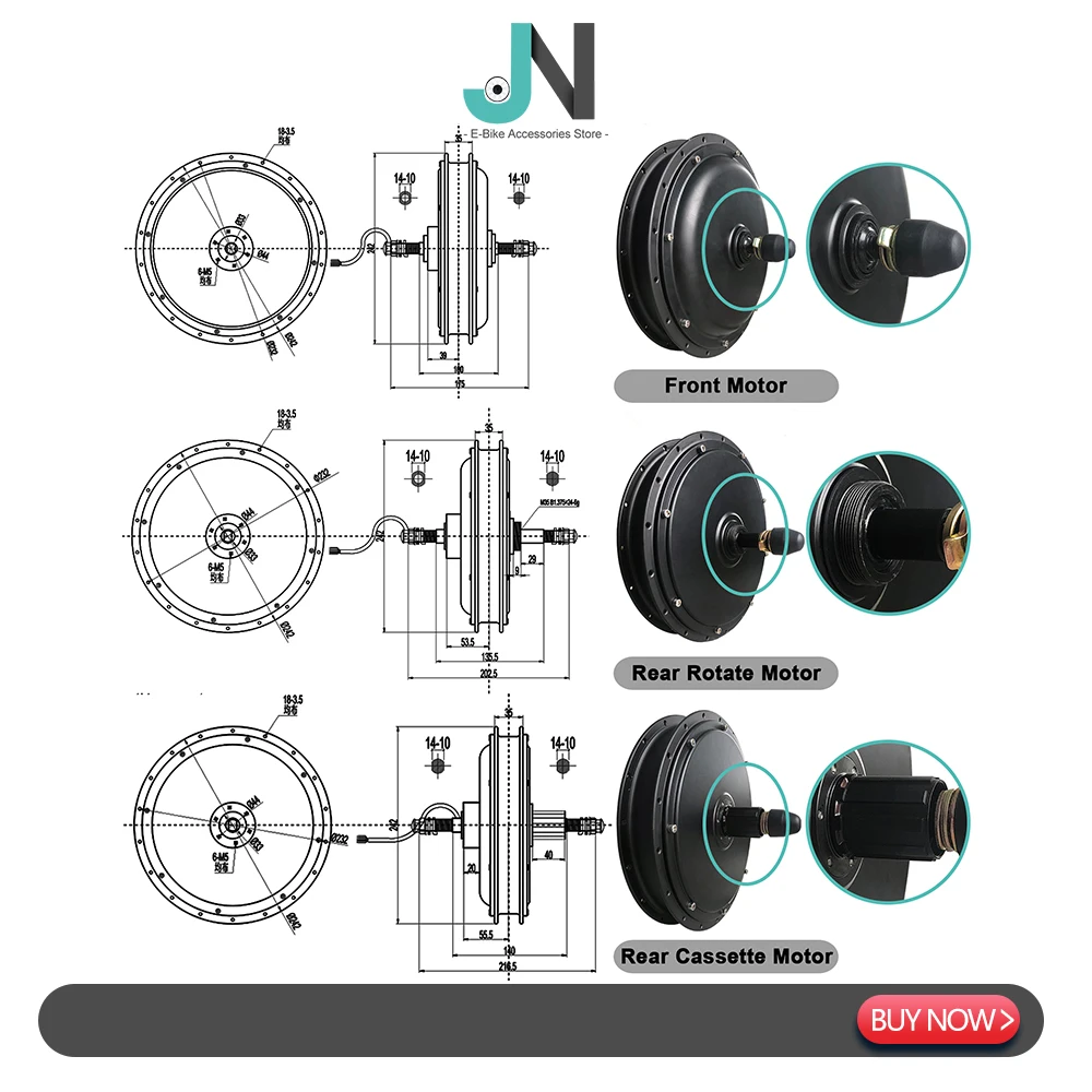 Мощный электровелосипед 48 В 1000 Вт 1500 только моторное колесо бесщеточный без