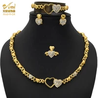aniid necklace sets for women dubai habesha eritrea gold jewelery nigerian wedding jewelry set high quality heart bridal indian