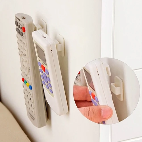 Многофункциональный 2 пары пластиковых крючков набор липких ТВ кондиционер