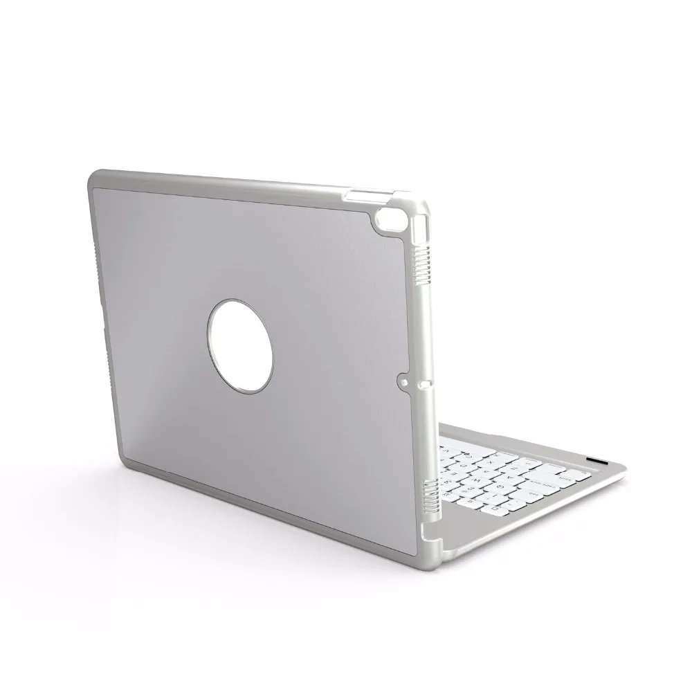 [Новинка] Алюминий 4,0 Bluetooth беспроводная клавиатура для iPad Pro 10,", металлический жесткий чехол+ Интеллектуальный переключатель вкл/выкл+ 7 цветов подсветка