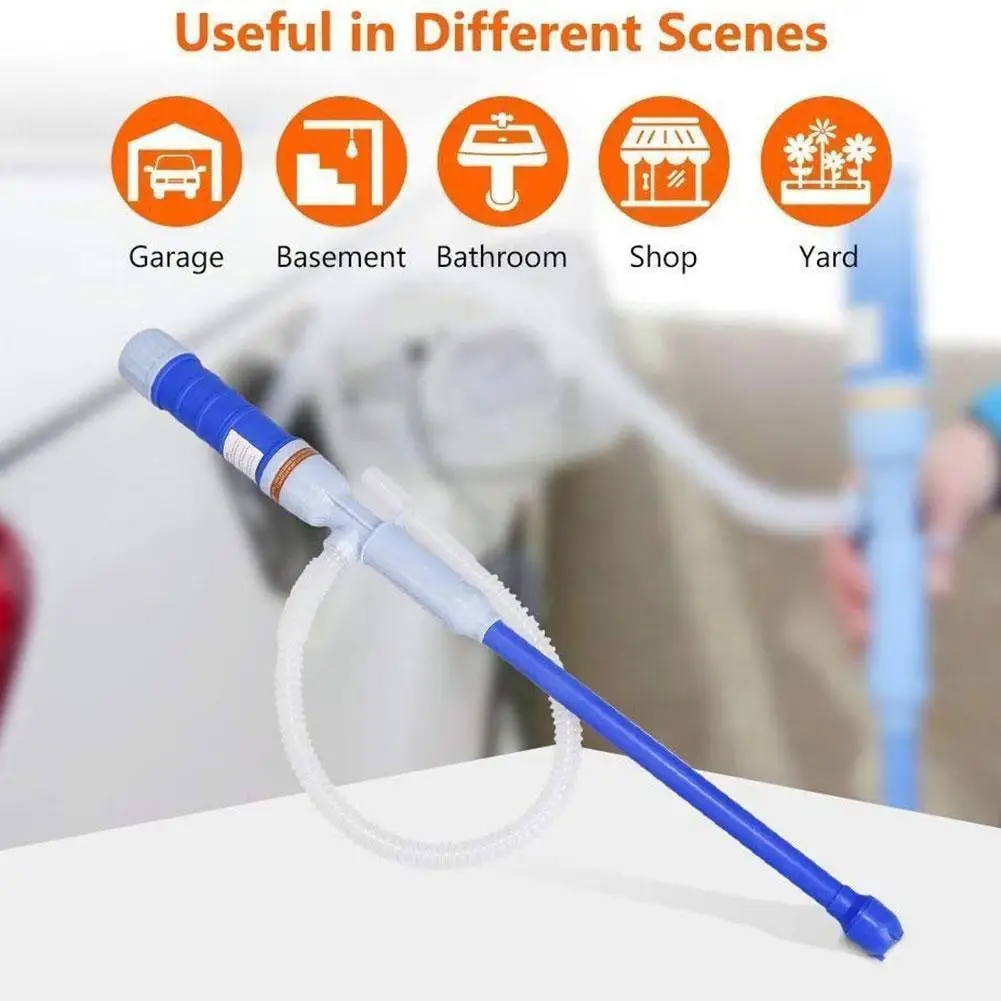 

1pcs Petrol Fuel Portable Car Siphon Electric Oil Pump Gas Handheld Siphon Tool Pump Water Transfer Battery Operated Liquid HOT
