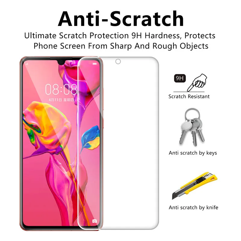 Ультратонкое закаленное стекло для Huawei Honor 9x 8x 8c 8s P30 Lite Mate 20 10 Pro Y5 2019 Nova 3 3i защитная