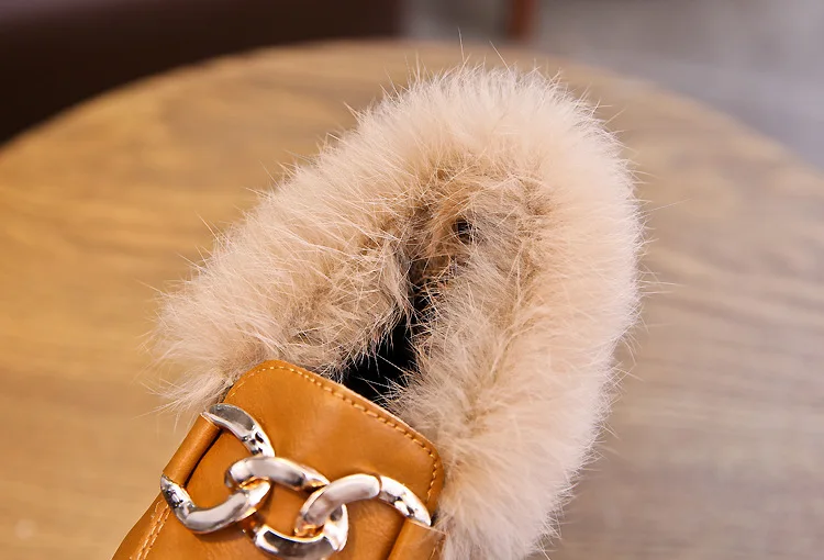 Новинка 2021 кожаные туфли для девочек с толстым хлопком модная мягкая теплая