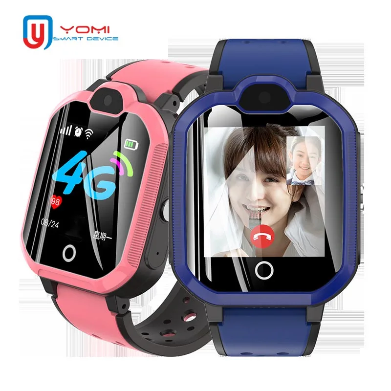 Водонепроницаемые Смарт-часы 4G детские наручные часы с GPS Wi-Fi определение