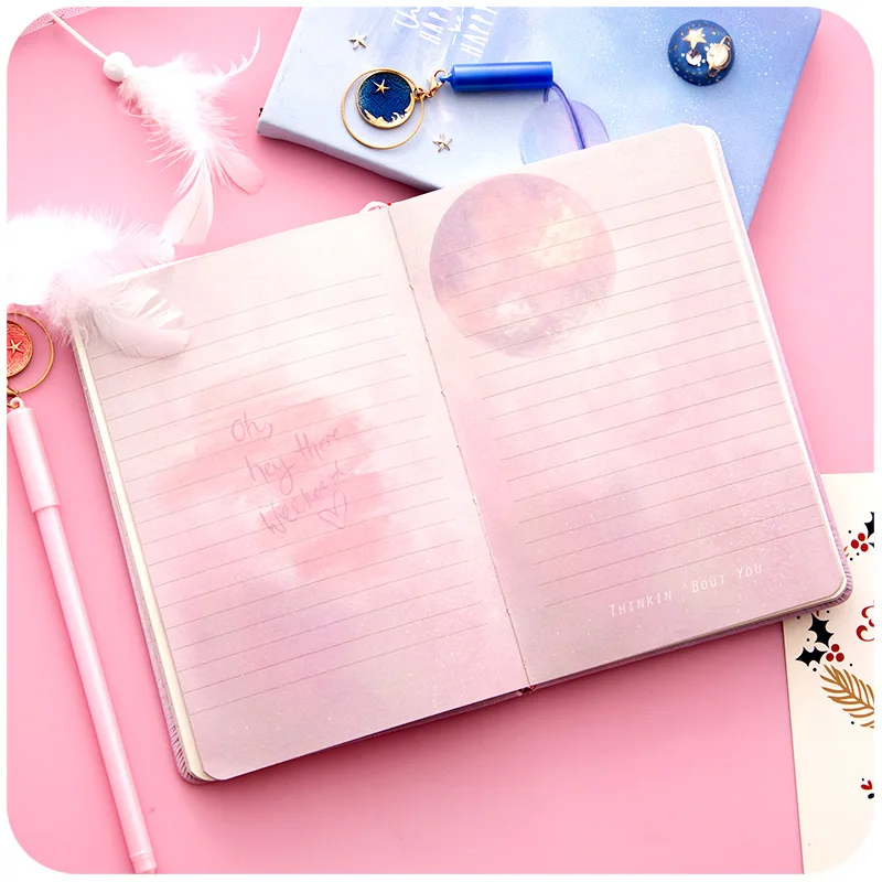 Loveиз Kawaii блокнот планета прекрасный планировщик книга розовый цвет для девочек