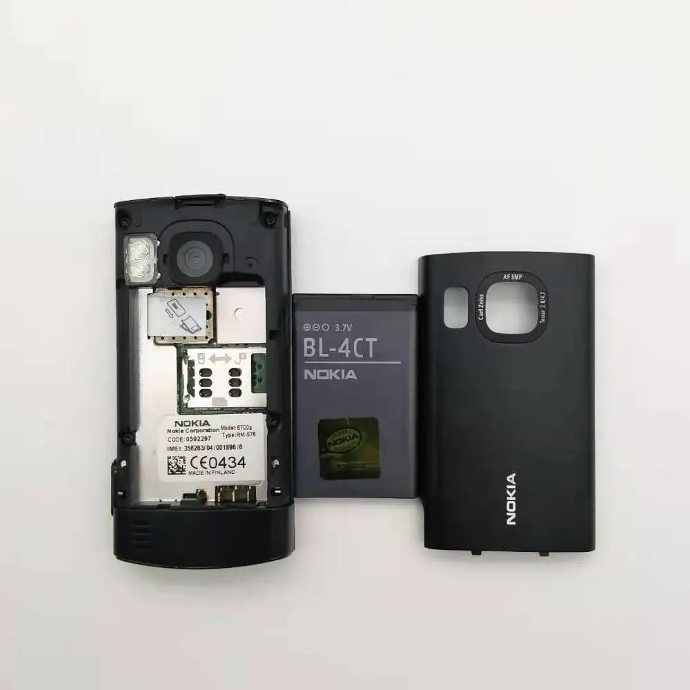 Восстановленный Nokia 6700 s оригинальный мобильный телефон слайдер S Bluetooth FM JAVA 5MP 3G