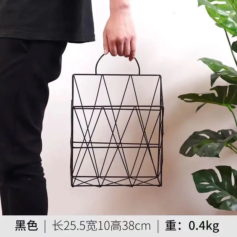 Новые полки для хранения на стене железная комбинированная газетная корзина