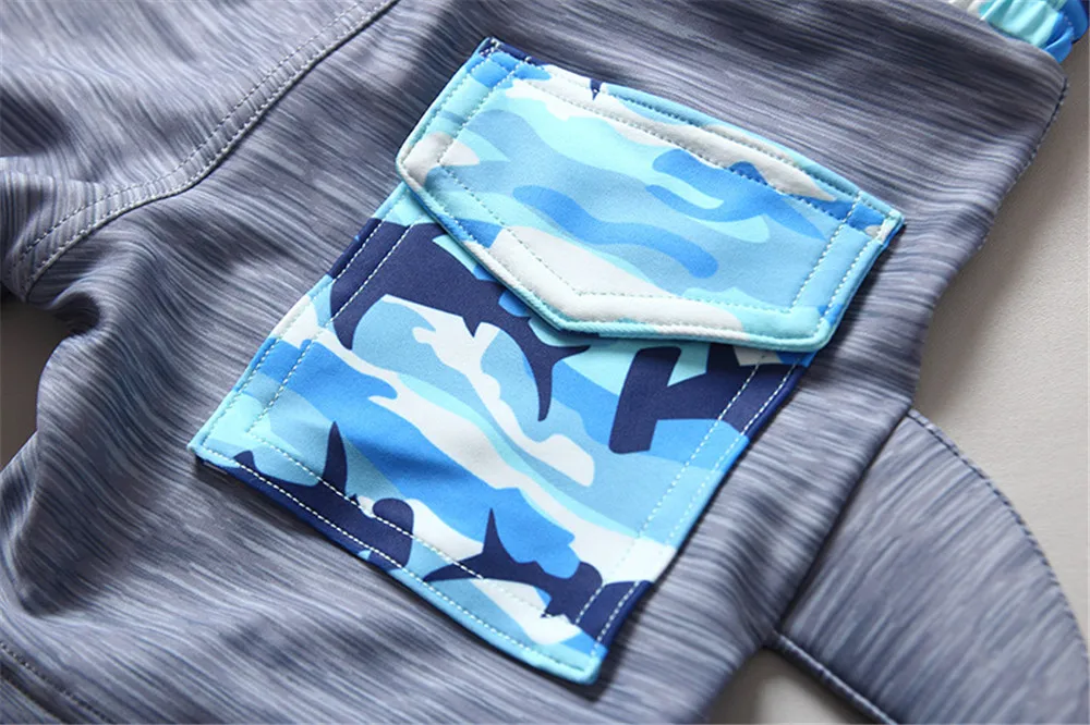 Детский раздельный купальник Rashguard с длинным рукавом купальники принтом для