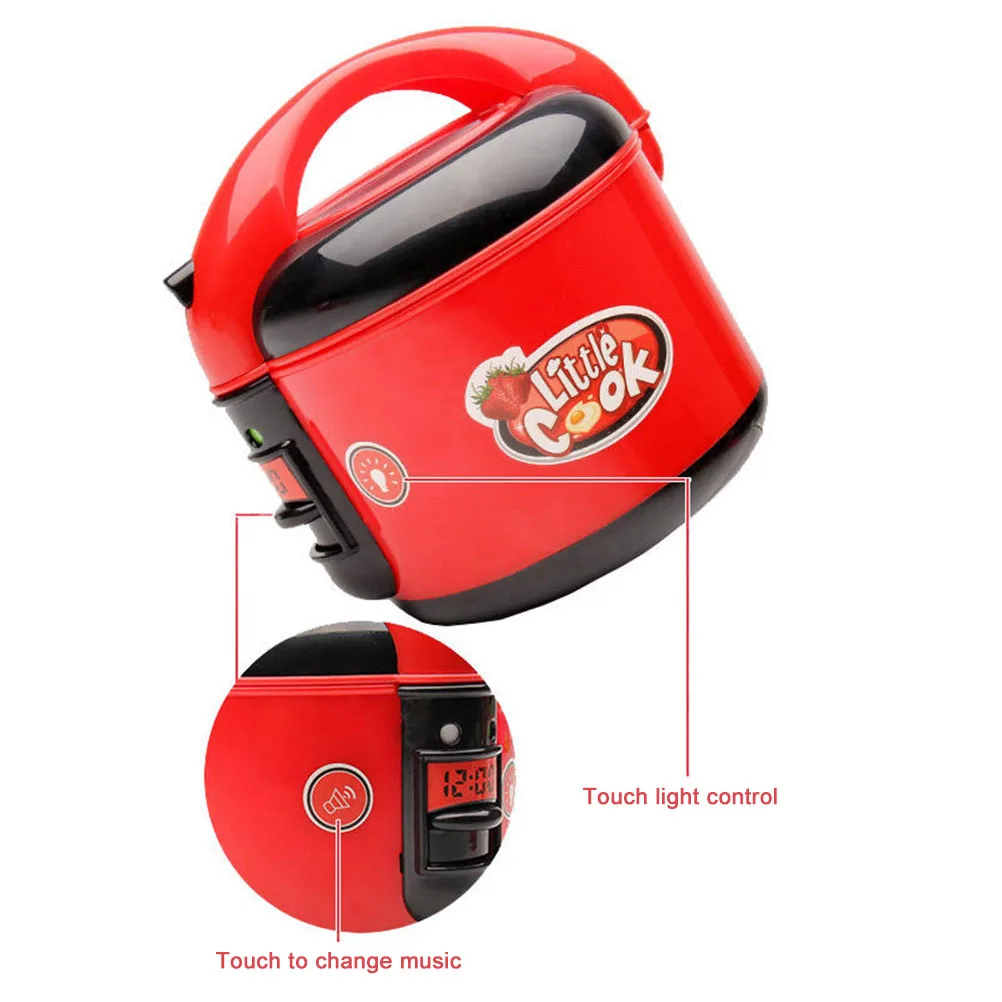 6 шт./компл. кухонная рисоварка для ролевых игр светильник кой и звуками