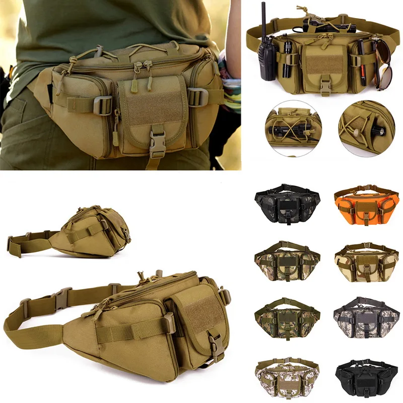 Новые мужские камуфляжные поясные пакеты высокого качества Оксфорд большая